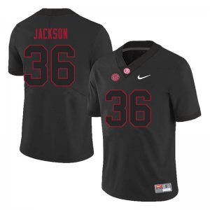 NCAA Men's Alabama Crimson Tide #36 Ian Jackson Stitched College 2021 Nike Authentic Black Football Jersey HG17Q05DQ